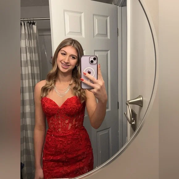 Sherri Hill | Dresses | Sherri Hill Red Homecoming Dress Size 2 Worn Once  Still In Bag | Poshmark